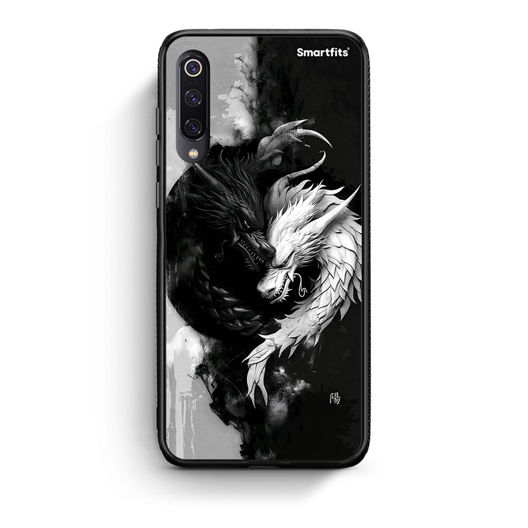 Xiaomi Mi 9 Yin Yang Θήκη από τη Smartfits με σχέδιο στο πίσω μέρος και μαύρο περίβλημα | Smartphone case with colorful back and black bezels by Smartfits