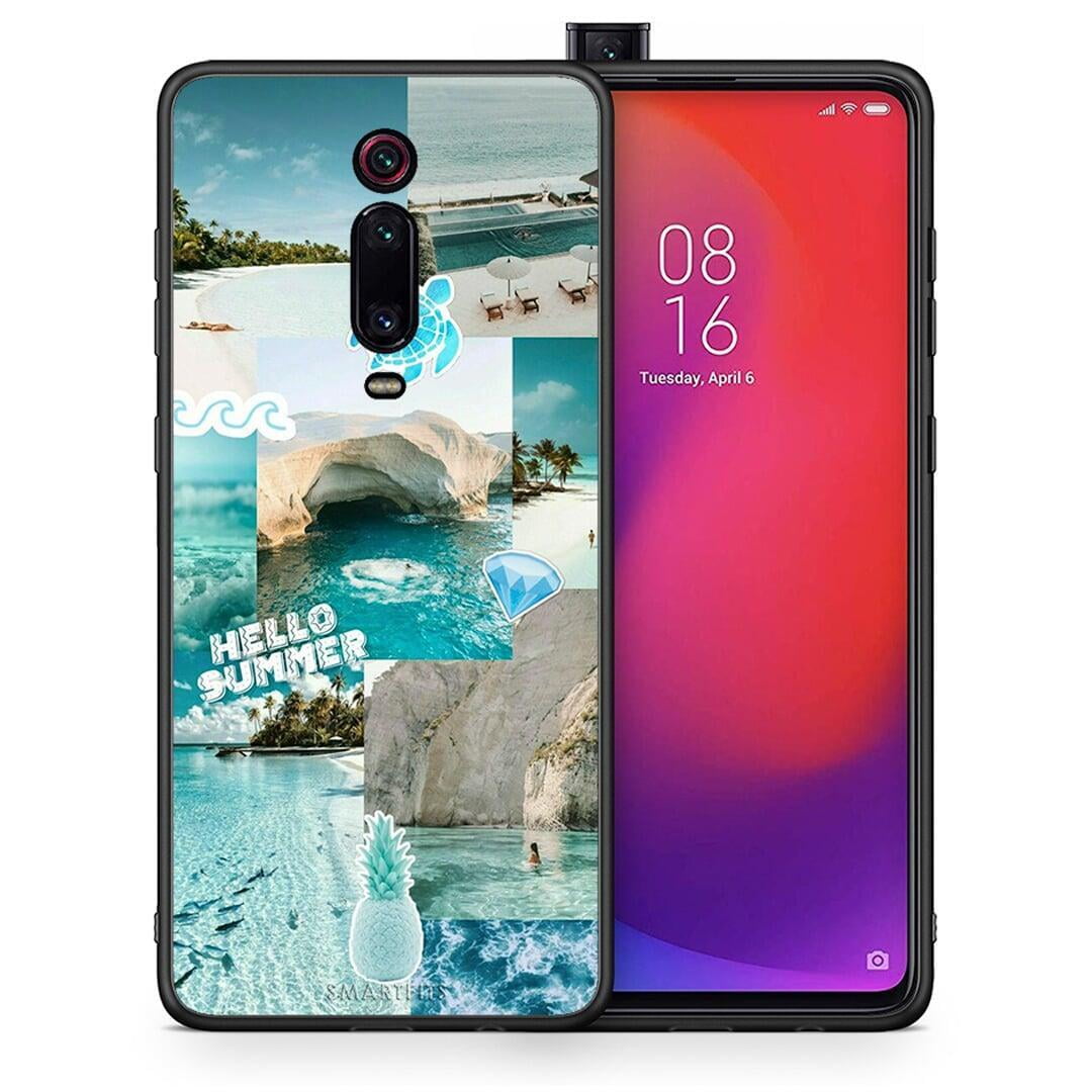 Θήκη Xiaomi Mi 9T Aesthetic Summer από τη Smartfits με σχέδιο στο πίσω μέρος και μαύρο περίβλημα | Xiaomi Mi 9T Aesthetic Summer case with colorful back and black bezels