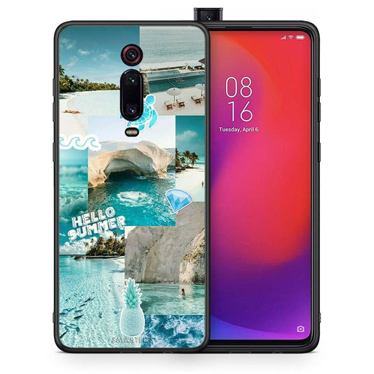 Θήκη Xiaomi Mi 9T Aesthetic Summer από τη Smartfits με σχέδιο στο πίσω μέρος και μαύρο περίβλημα | Xiaomi Mi 9T Aesthetic Summer case with colorful back and black bezels