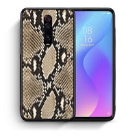 Thumbnail for Θήκη Xiaomi Mi 9T Fashion Snake Animal από τη Smartfits με σχέδιο στο πίσω μέρος και μαύρο περίβλημα | Xiaomi Mi 9T Fashion Snake Animal case with colorful back and black bezels