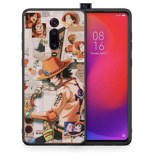 Θήκη Xiaomi Mi 9T Anime Collage από τη Smartfits με σχέδιο στο πίσω μέρος και μαύρο περίβλημα | Xiaomi Mi 9T Anime Collage case with colorful back and black bezels