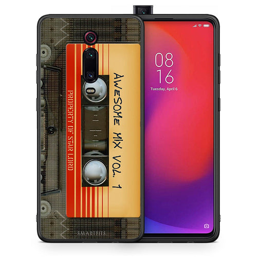 Θήκη Xiaomi Mi 9T Awesome Mix από τη Smartfits με σχέδιο στο πίσω μέρος και μαύρο περίβλημα | Xiaomi Mi 9T Awesome Mix case with colorful back and black bezels