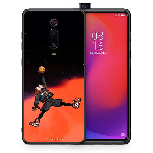 Θήκη Xiaomi Mi 9T Basketball Hero από τη Smartfits με σχέδιο στο πίσω μέρος και μαύρο περίβλημα | Xiaomi Mi 9T Basketball Hero case with colorful back and black bezels