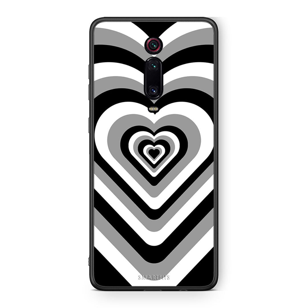 Xiaomi Mi 9T Black Hearts θήκη από τη Smartfits με σχέδιο στο πίσω μέρος και μαύρο περίβλημα | Smartphone case with colorful back and black bezels by Smartfits