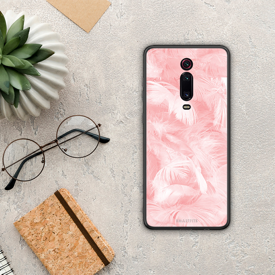 Boho Pink Feather - Xiaomi Redmi K20 / K20 Pro θήκη