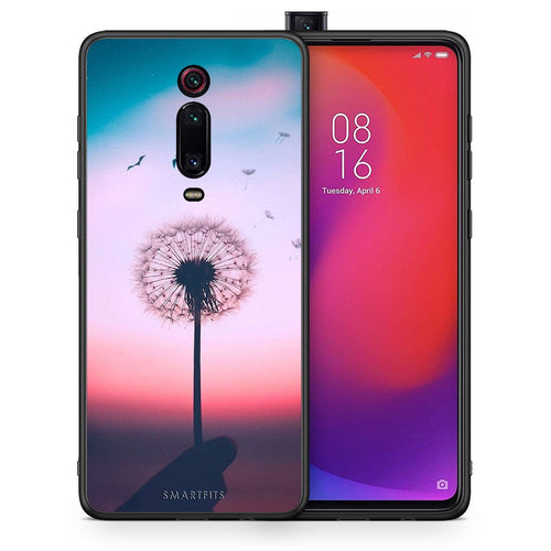 Θήκη Xiaomi Mi 9T Wish Boho από τη Smartfits με σχέδιο στο πίσω μέρος και μαύρο περίβλημα | Xiaomi Mi 9T Wish Boho case with colorful back and black bezels