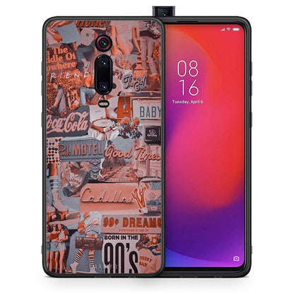 Θήκη Xiaomi Mi 9T Born In 90s από τη Smartfits με σχέδιο στο πίσω μέρος και μαύρο περίβλημα | Xiaomi Mi 9T Born In 90s case with colorful back and black bezels
