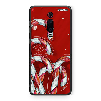 Xiaomi Mi 9T Candy Cane θήκη από τη Smartfits με σχέδιο στο πίσω μέρος και μαύρο περίβλημα | Smartphone case with colorful back and black bezels by Smartfits