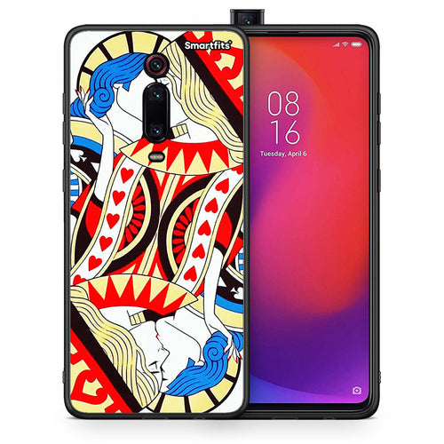Θήκη Xiaomi Mi 9T Card Love από τη Smartfits με σχέδιο στο πίσω μέρος και μαύρο περίβλημα | Xiaomi Mi 9T Card Love case with colorful back and black bezels