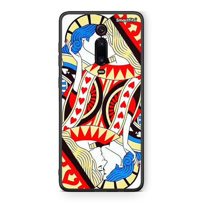 Xiaomi Mi 9T Card Love θήκη από τη Smartfits με σχέδιο στο πίσω μέρος και μαύρο περίβλημα | Smartphone case with colorful back and black bezels by Smartfits