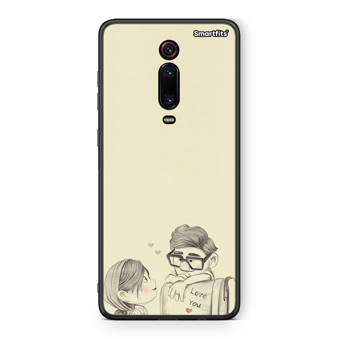 Xiaomi Mi 9T Carl And Ellie θήκη από τη Smartfits με σχέδιο στο πίσω μέρος και μαύρο περίβλημα | Smartphone case with colorful back and black bezels by Smartfits