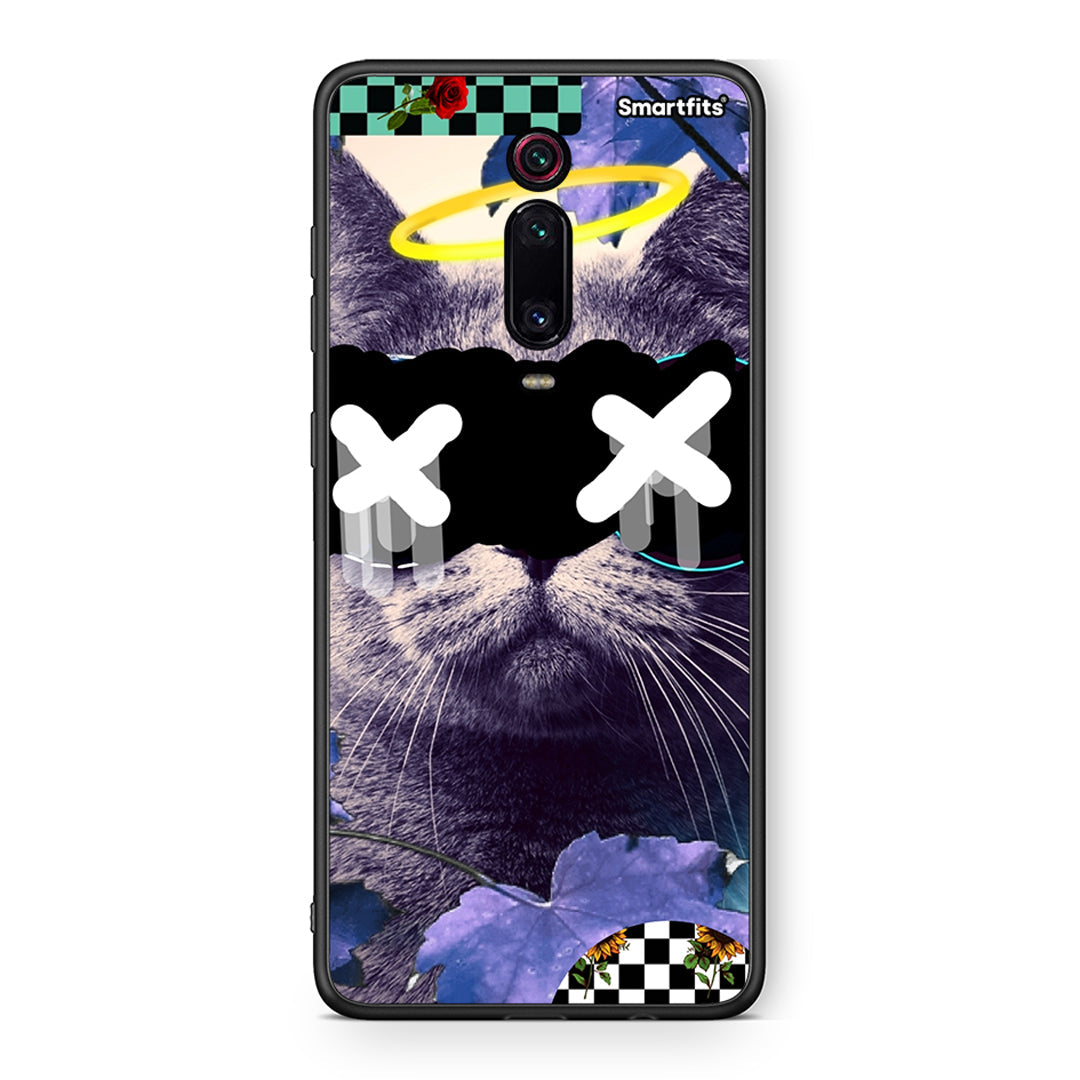 Xiaomi Mi 9T Cat Collage θήκη από τη Smartfits με σχέδιο στο πίσω μέρος και μαύρο περίβλημα | Smartphone case with colorful back and black bezels by Smartfits