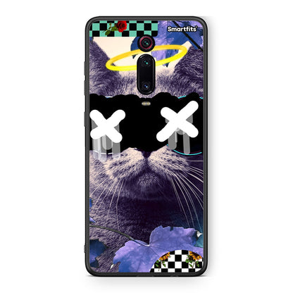 Xiaomi Mi 9T Cat Collage θήκη από τη Smartfits με σχέδιο στο πίσω μέρος και μαύρο περίβλημα | Smartphone case with colorful back and black bezels by Smartfits