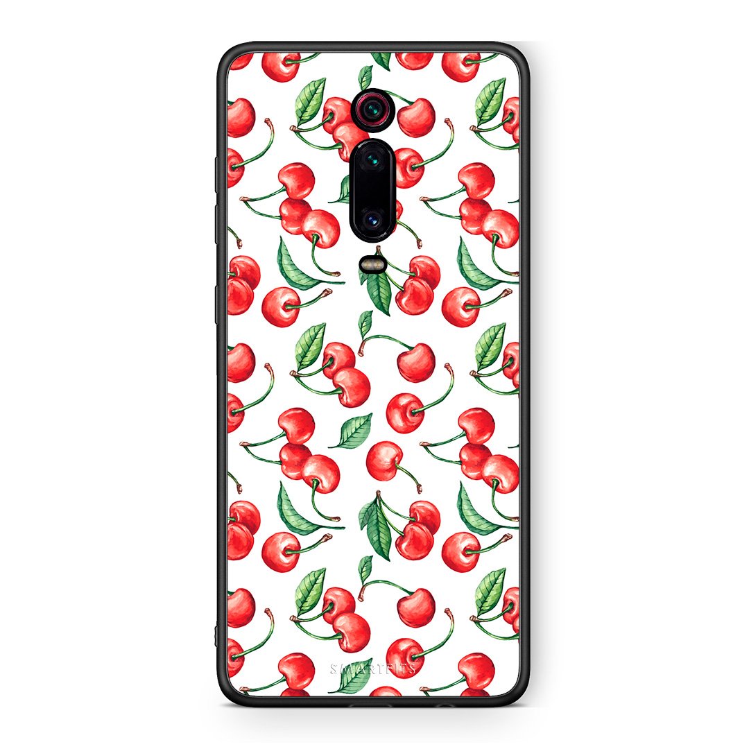 Xiaomi Mi 9T Cherry Summer θήκη από τη Smartfits με σχέδιο στο πίσω μέρος και μαύρο περίβλημα | Smartphone case with colorful back and black bezels by Smartfits