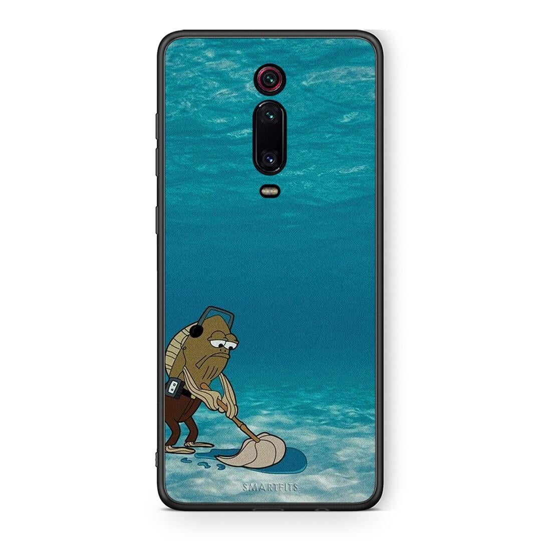 Xiaomi Mi 9T Clean The Ocean Θήκη από τη Smartfits με σχέδιο στο πίσω μέρος και μαύρο περίβλημα | Smartphone case with colorful back and black bezels by Smartfits