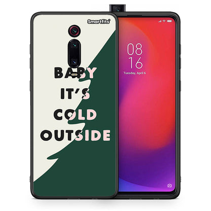 Θήκη Xiaomi Mi 9T Cold Outside από τη Smartfits με σχέδιο στο πίσω μέρος και μαύρο περίβλημα | Xiaomi Mi 9T Cold Outside case with colorful back and black bezels