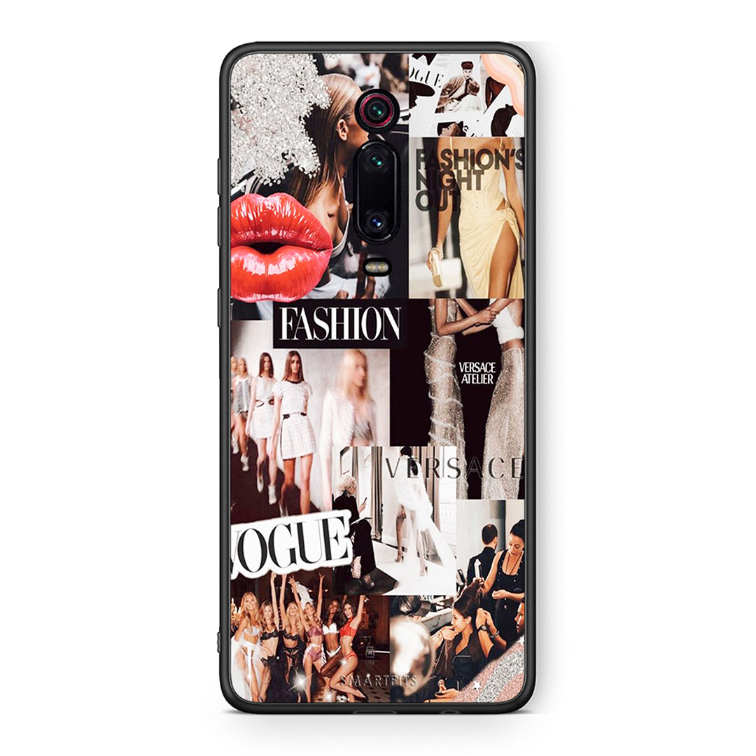 Xiaomi Mi 9T Collage Fashion Θήκη Αγίου Βαλεντίνου από τη Smartfits με σχέδιο στο πίσω μέρος και μαύρο περίβλημα | Smartphone case with colorful back and black bezels by Smartfits