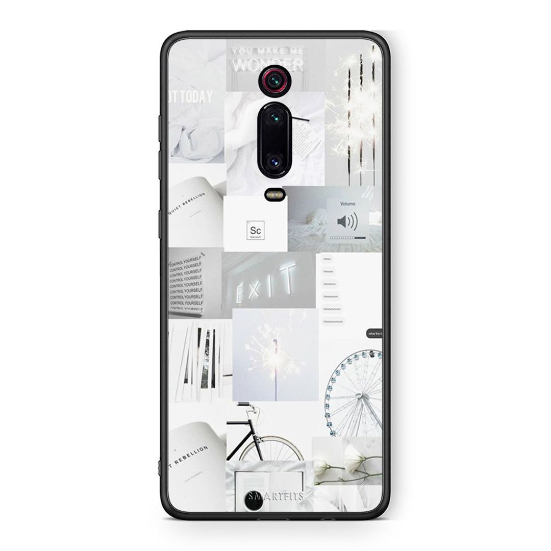 Xiaomi Mi 9T Collage Make Me Wonder Θήκη Αγίου Βαλεντίνου από τη Smartfits με σχέδιο στο πίσω μέρος και μαύρο περίβλημα | Smartphone case with colorful back and black bezels by Smartfits