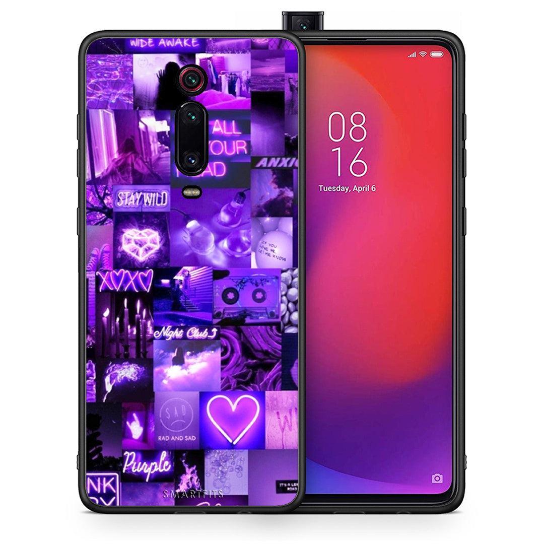 Θήκη Αγίου Βαλεντίνου Xiaomi Redmi K20 / K20 Pro Collage Stay Wild από τη Smartfits με σχέδιο στο πίσω μέρος και μαύρο περίβλημα | Xiaomi Redmi K20 / K20 Pro Collage Stay Wild case with colorful back and black bezels