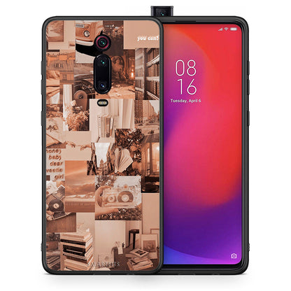 Θήκη Αγίου Βαλεντίνου Xiaomi Mi 9T Collage You Can από τη Smartfits με σχέδιο στο πίσω μέρος και μαύρο περίβλημα | Xiaomi Mi 9T Collage You Can case with colorful back and black bezels