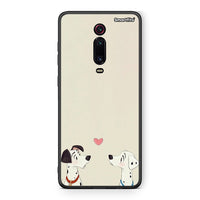 Thumbnail for Xiaomi Mi 9T Dalmatians Love θήκη από τη Smartfits με σχέδιο στο πίσω μέρος και μαύρο περίβλημα | Smartphone case with colorful back and black bezels by Smartfits