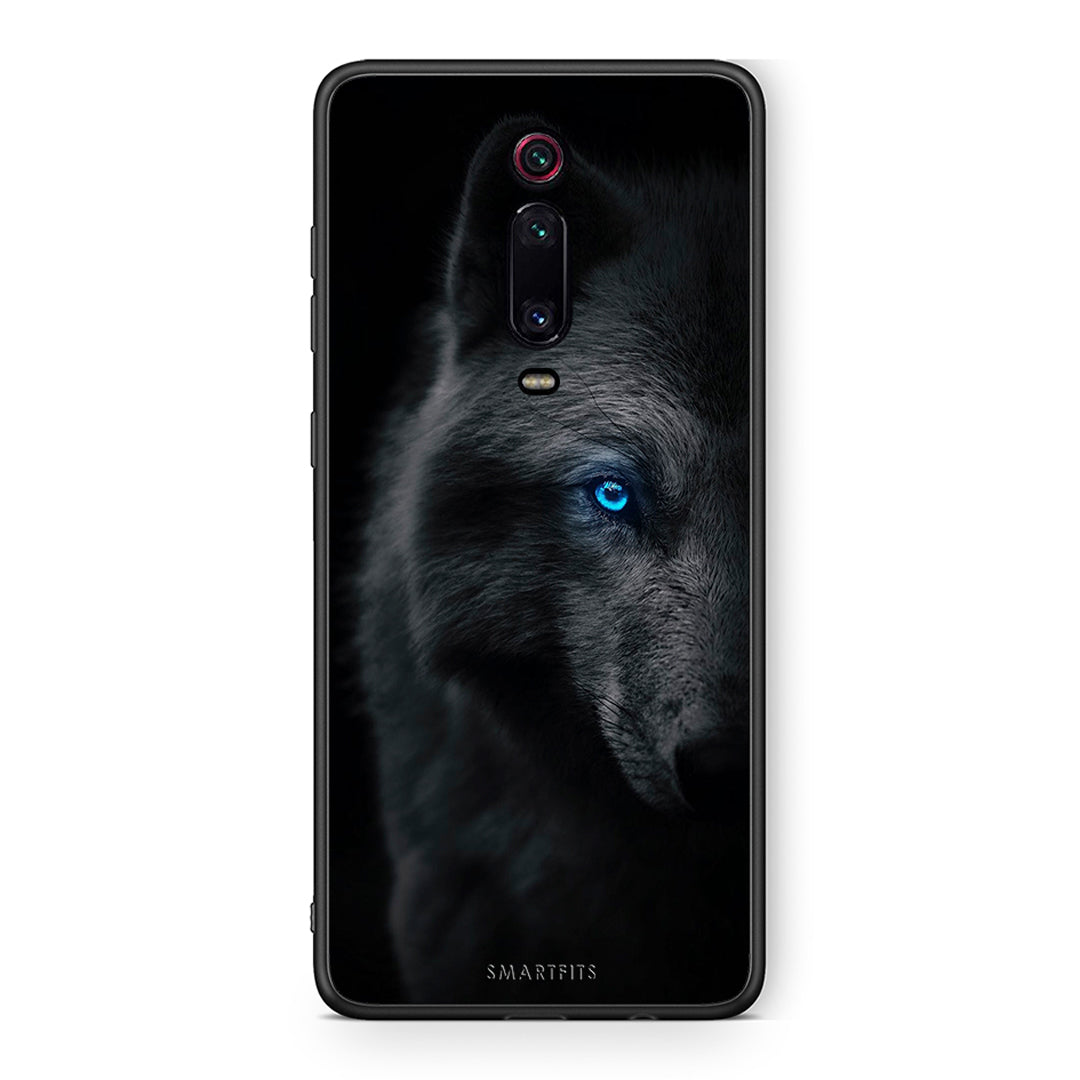 Xiaomi Mi 9T Dark Wolf θήκη από τη Smartfits με σχέδιο στο πίσω μέρος και μαύρο περίβλημα | Smartphone case with colorful back and black bezels by Smartfits