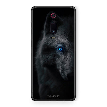 Xiaomi Mi 9T Dark Wolf θήκη από τη Smartfits με σχέδιο στο πίσω μέρος και μαύρο περίβλημα | Smartphone case with colorful back and black bezels by Smartfits