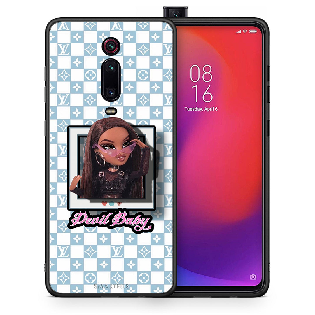 Θήκη Αγίου Βαλεντίνου Xiaomi Redmi K20 / K20 Pro Devil Baby από τη Smartfits με σχέδιο στο πίσω μέρος και μαύρο περίβλημα | Xiaomi Redmi K20 / K20 Pro Devil Baby case with colorful back and black bezels