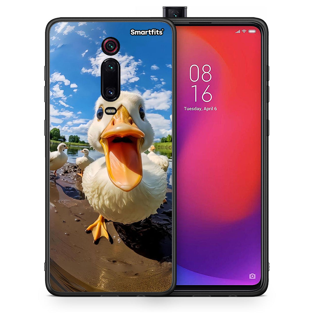 Θήκη Xiaomi Redmi K20/K20 Pro Duck Face από τη Smartfits με σχέδιο στο πίσω μέρος και μαύρο περίβλημα | Xiaomi Redmi K20/K20 Pro Duck Face case with colorful back and black bezels