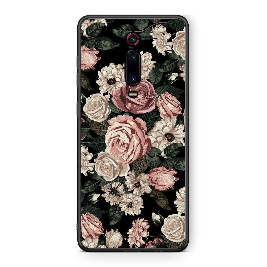 4 - Xiaomi Mi 9T Wild Roses Flower case, cover, bumper