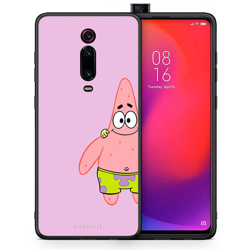 Θήκη Xiaomi Mi 9T  Friends Patrick από τη Smartfits με σχέδιο στο πίσω μέρος και μαύρο περίβλημα | Xiaomi Mi 9T  Friends Patrick case with colorful back and black bezels