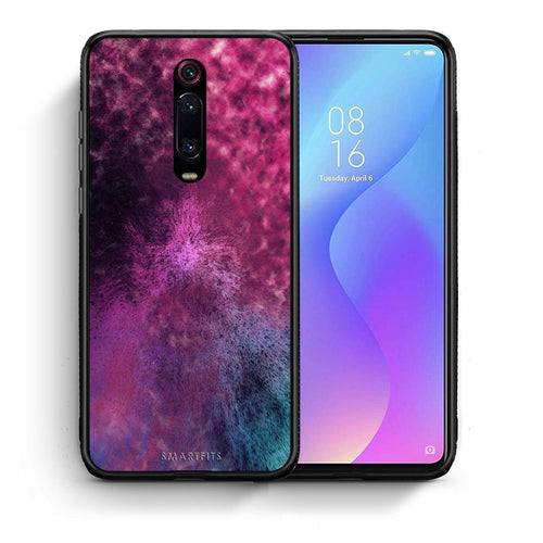 Θήκη Xiaomi Mi 9T Aurora Galaxy από τη Smartfits με σχέδιο στο πίσω μέρος και μαύρο περίβλημα | Xiaomi Mi 9T Aurora Galaxy case with colorful back and black bezels