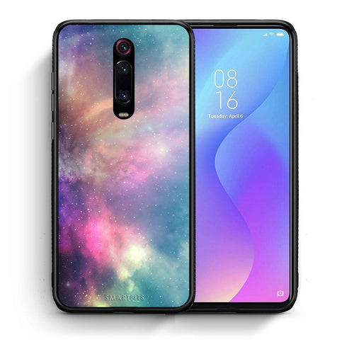 Θήκη Xiaomi Redmi K20/K20 Pro Rainbow Galaxy από τη Smartfits με σχέδιο στο πίσω μέρος και μαύρο περίβλημα | Xiaomi Redmi K20/K20 Pro Rainbow Galaxy case with colorful back and black bezels