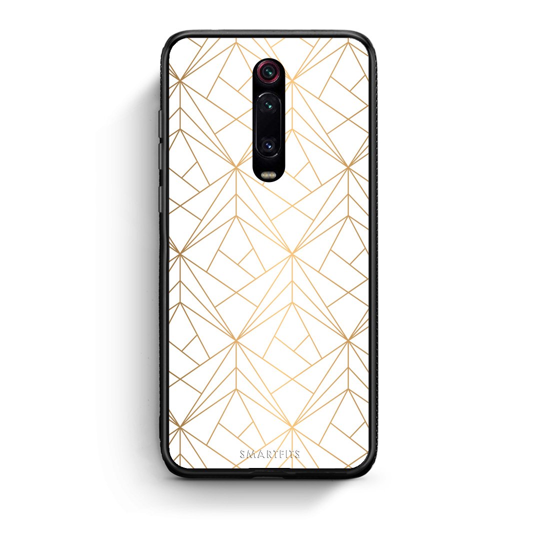111 - Xiaomi Mi 9T Luxury White Geometric case, cover, bumper