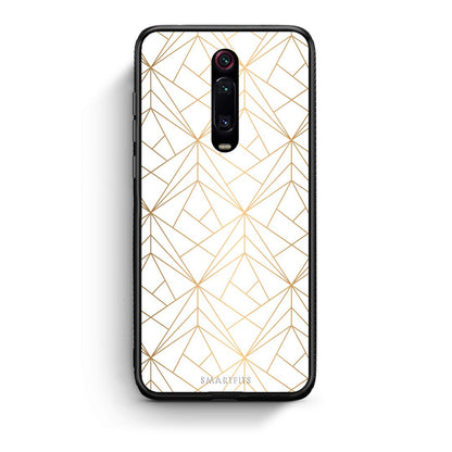 111 - Xiaomi Mi 9T Luxury White Geometric case, cover, bumper