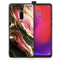 Thumbnail for Θήκη Xiaomi Mi 9T Glamorous Pink Marble από τη Smartfits με σχέδιο στο πίσω μέρος και μαύρο περίβλημα | Xiaomi Mi 9T Glamorous Pink Marble case with colorful back and black bezels