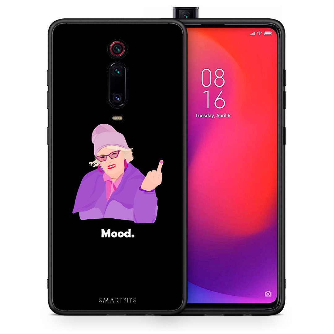 Θήκη Xiaomi Mi 9T Grandma Mood Black από τη Smartfits με σχέδιο στο πίσω μέρος και μαύρο περίβλημα | Xiaomi Mi 9T Grandma Mood Black case with colorful back and black bezels