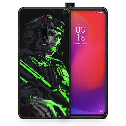 Θήκη Αγίου Βαλεντίνου Xiaomi Redmi K20 / K20 Pro Green Soldier από τη Smartfits με σχέδιο στο πίσω μέρος και μαύρο περίβλημα | Xiaomi Redmi K20 / K20 Pro Green Soldier case with colorful back and black bezels