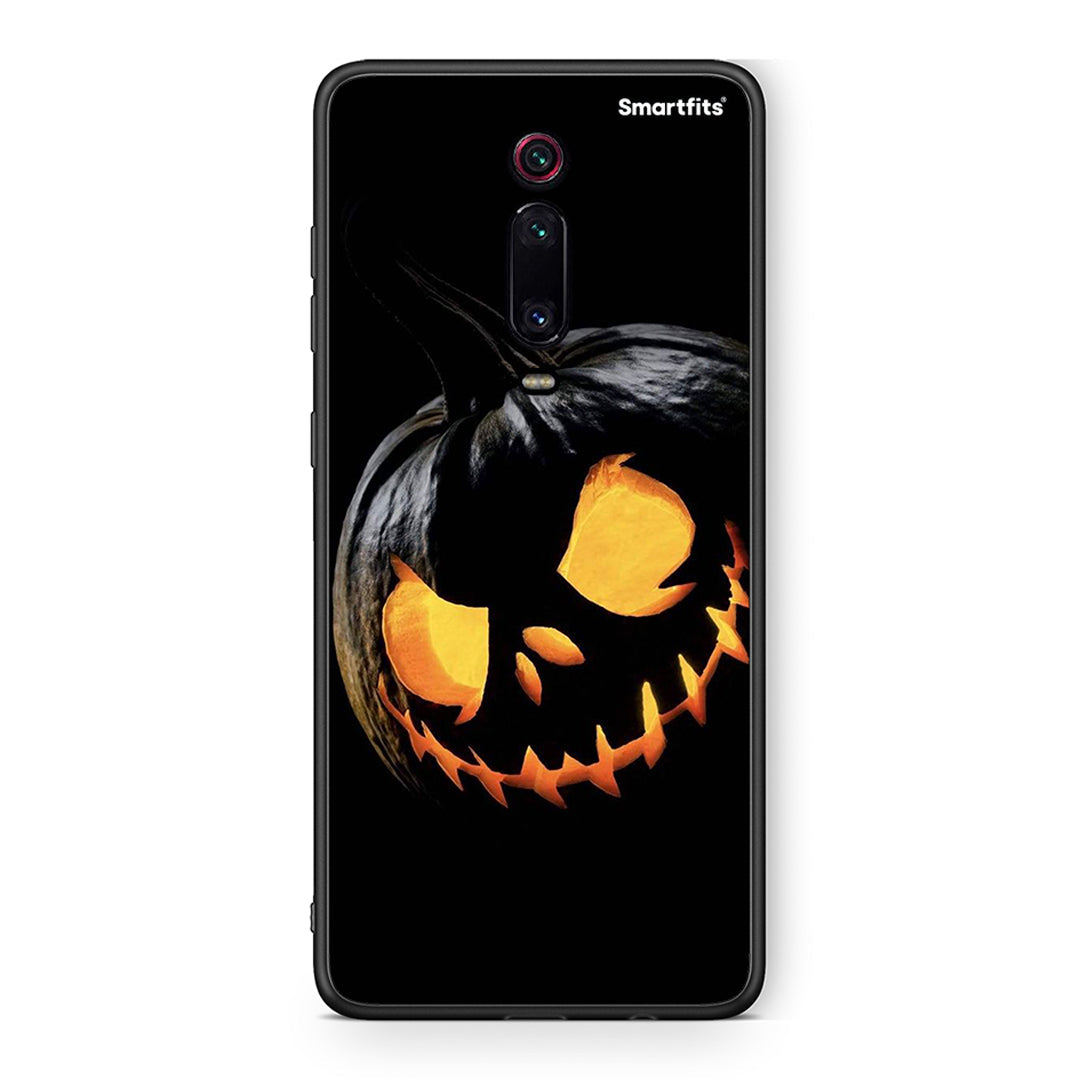 Xiaomi Mi 9T Halloween Scary Pumpkin Θήκη από τη Smartfits με σχέδιο στο πίσω μέρος και μαύρο περίβλημα | Smartphone case with colorful back and black bezels by Smartfits