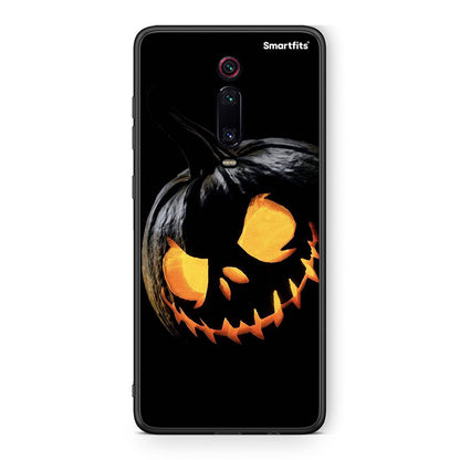 Xiaomi Mi 9T Halloween Scary Pumpkin Θήκη από τη Smartfits με σχέδιο στο πίσω μέρος και μαύρο περίβλημα | Smartphone case with colorful back and black bezels by Smartfits