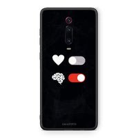 Thumbnail for Xiaomi Mi 9T Heart Vs Brain Θήκη Αγίου Βαλεντίνου από τη Smartfits με σχέδιο στο πίσω μέρος και μαύρο περίβλημα | Smartphone case with colorful back and black bezels by Smartfits