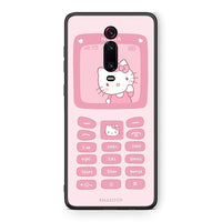 Thumbnail for Xiaomi Mi 9T Hello Kitten Θήκη Αγίου Βαλεντίνου από τη Smartfits με σχέδιο στο πίσω μέρος και μαύρο περίβλημα | Smartphone case with colorful back and black bezels by Smartfits