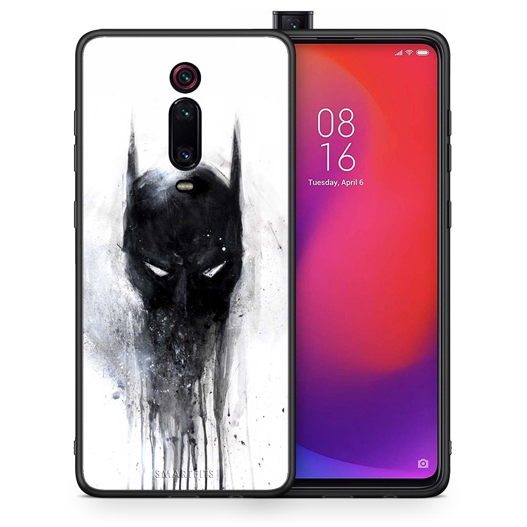 Θήκη Xiaomi Mi 9T Paint Bat Hero από τη Smartfits με σχέδιο στο πίσω μέρος και μαύρο περίβλημα | Xiaomi Mi 9T Paint Bat Hero case with colorful back and black bezels