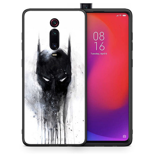 Θήκη Xiaomi Mi 9T Paint Bat Hero από τη Smartfits με σχέδιο στο πίσω μέρος και μαύρο περίβλημα | Xiaomi Mi 9T Paint Bat Hero case with colorful back and black bezels