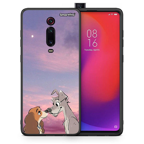 Θήκη Xiaomi Mi 9T Lady And Tramp από τη Smartfits με σχέδιο στο πίσω μέρος και μαύρο περίβλημα | Xiaomi Mi 9T Lady And Tramp case with colorful back and black bezels
