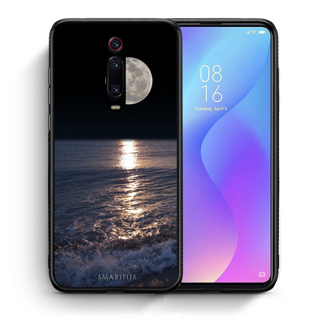 Θήκη Xiaomi Mi 9T Moon Landscape από τη Smartfits με σχέδιο στο πίσω μέρος και μαύρο περίβλημα | Xiaomi Mi 9T Moon Landscape case with colorful back and black bezels