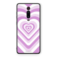 Thumbnail for Xiaomi Mi 9T Lilac Hearts θήκη από τη Smartfits με σχέδιο στο πίσω μέρος και μαύρο περίβλημα | Smartphone case with colorful back and black bezels by Smartfits