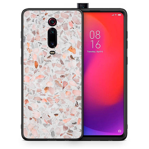 Θήκη Xiaomi Redmi K20/K20 Pro Marble Terrazzo από τη Smartfits με σχέδιο στο πίσω μέρος και μαύρο περίβλημα | Xiaomi Redmi K20/K20 Pro Marble Terrazzo case with colorful back and black bezels