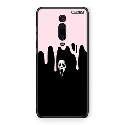 Xiaomi Mi 9T Melting Halloween Mask Θήκη από τη Smartfits με σχέδιο στο πίσω μέρος και μαύρο περίβλημα | Smartphone case with colorful back and black bezels by Smartfits