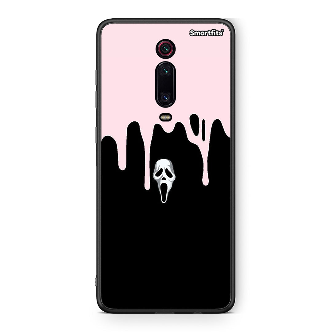 Xiaomi Mi 9T Melting Halloween Mask Θήκη από τη Smartfits με σχέδιο στο πίσω μέρος και μαύρο περίβλημα | Smartphone case with colorful back and black bezels by Smartfits